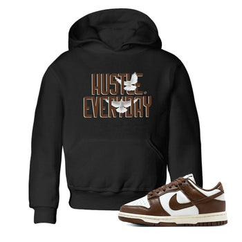 Dunk Low WMNS Cacao Wow sneaker shirt to match jordans Daily Hustle sneaker tees Dunk Cacao Wow SNRT Sneaker Release Tees Baby Toddler Black 1 T-Shirt