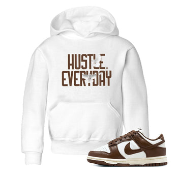Dunk Low WMNS Cacao Wow sneaker shirt to match jordans Daily Hustle sneaker tees Dunk Cacao Wow SNRT Sneaker Release Tees Baby Toddler White 1 T-Shirt