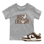 Dunk Low WMNS Cacao Wow sneaker shirt to match jordans Daily Hustle sneaker tees Dunk Cacao Wow SNRT Sneaker Release Tees Baby Toddler Heather Grey 1 T-Shirt