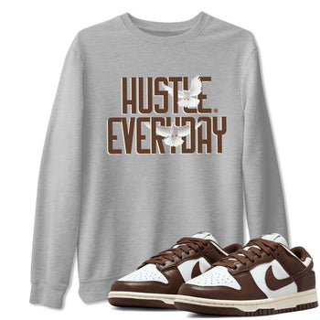 Dunk Low WMNS Cacao Wow sneaker shirt to match jordans Daily Hustle sneaker tees Dunk Cacao Wow SNRT Sneaker Tees Crew Neck Unisex Cotton Sneaker T-Shirt Heather Grey 1 T-Shirt