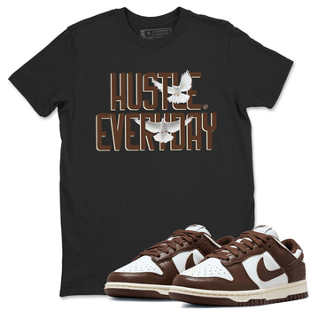 Dunk Low WMNS Cacao Wow sneaker shirt to match jordans Daily Hustle sneaker tees Dunk Cacao Wow SNRT Sneaker Tees Crew Neck Unisex Cotton Sneaker T-Shirt Black 1 T-Shirt