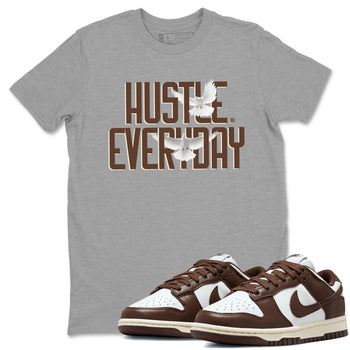 Dunk Low WMNS Cacao Wow sneaker shirt to match jordans Daily Hustle sneaker tees Dunk Cacao Wow SNRT Sneaker Tees Crew Neck Unisex Cotton Sneaker T-Shirt Heather Grey 1 T-Shirt