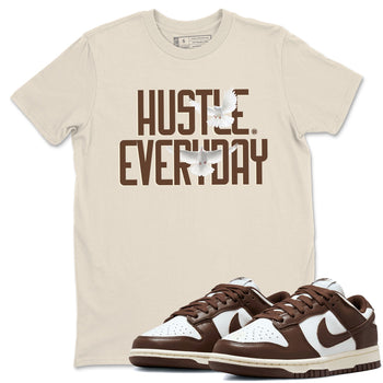 Dunk Low WMNS Cacao Wow sneaker shirt to match jordans Daily Hustle sneaker tees Dunk Cacao Wow SNRT Sneaker Tees Crew Neck Unisex Cotton Sneaker T-Shirt Natural 1 T-Shirt