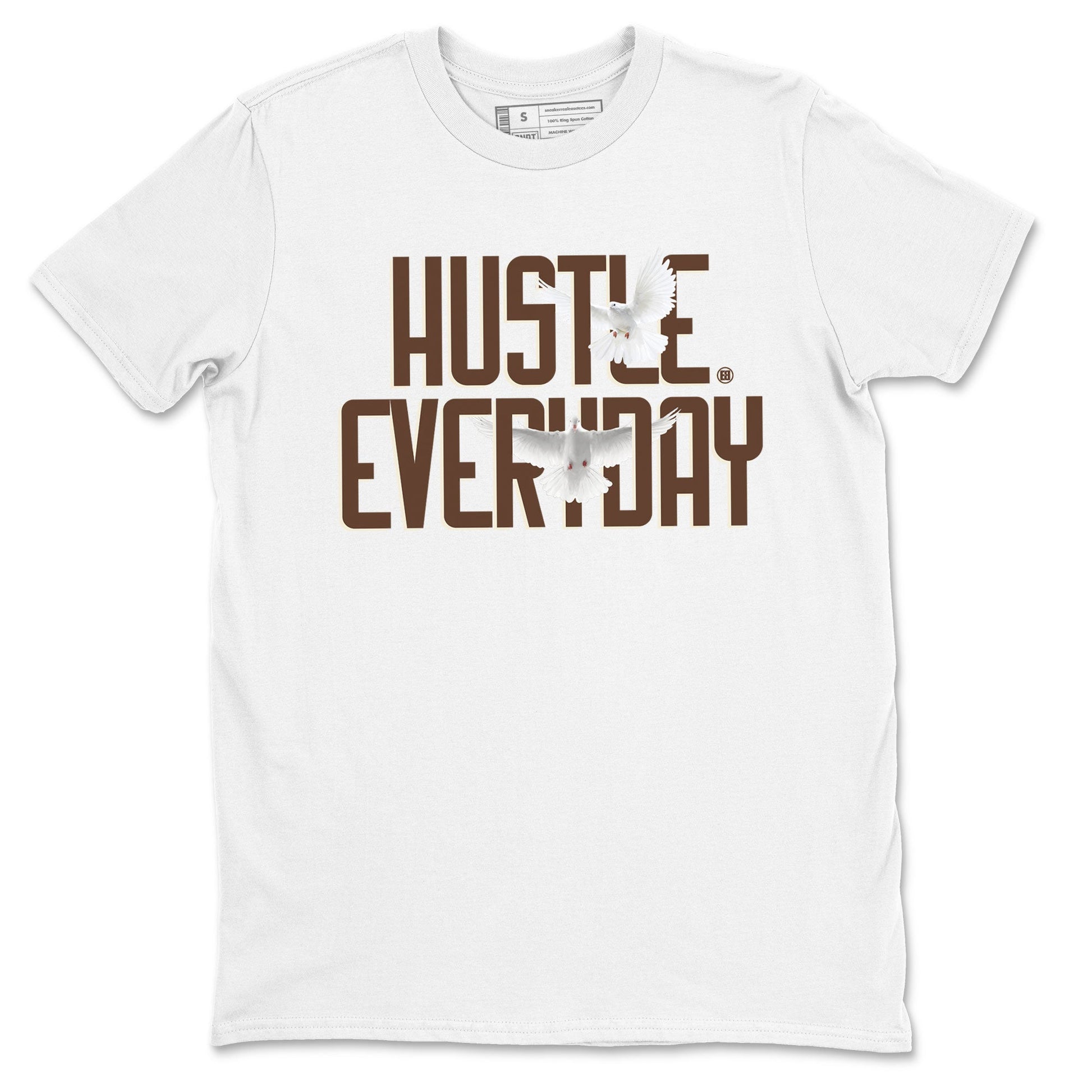 Dunk Low WMNS Cacao Wow sneaker shirt to match jordans Daily Hustle sneaker tees Dunk Cacao Wow SNRT Sneaker Tees Crew Neck Unisex Cotton Sneaker T-Shirt White 2 T-Shirt