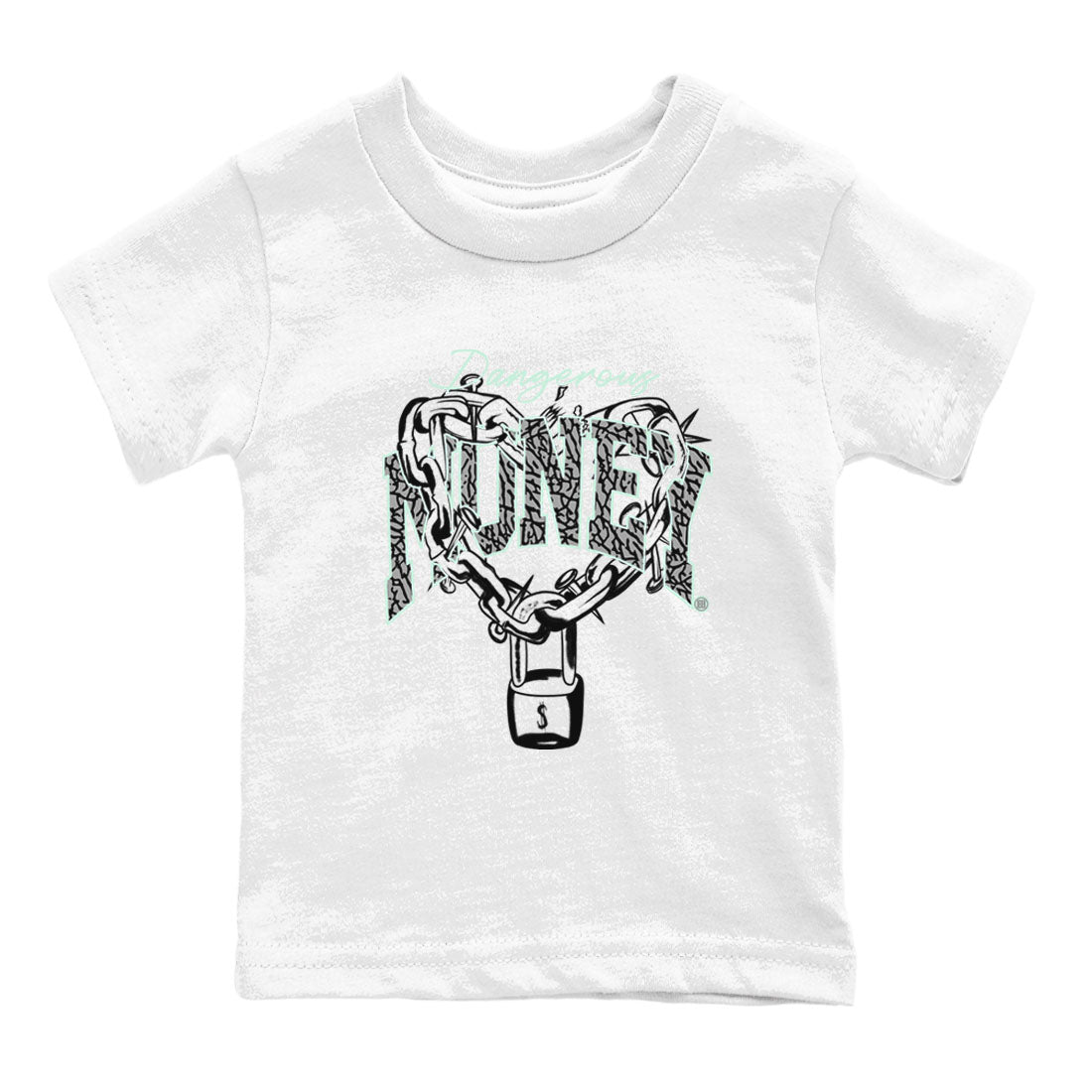 3s Green Glow shirt to match jordans Dangerous Money sneaker tees Air Jordan 3 Retro Green Glow SNRT sneaker release tees baby toddler White 2 cotton Shirt