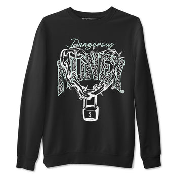 3s Green Glow shirt to match jordans Dangerous Money sneaker tees Air Jordan 3 Retro Green Glow SNRT Sneaker Release Tees unisex cotton Black 2 crew neck shirt