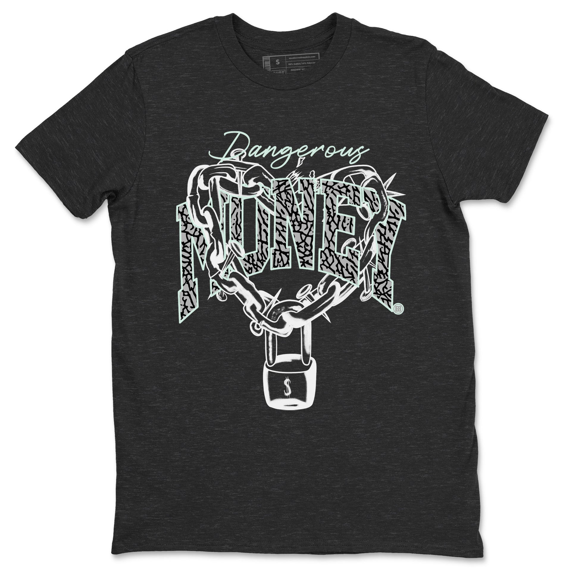 3s Green Glow shirt to match jordans Dangerous Money sneaker tees Air Jordan 3 Retro Green Glow SNRT Sneaker Release Tees unisex cotton Charcoal Heather 2 crew neck shirt