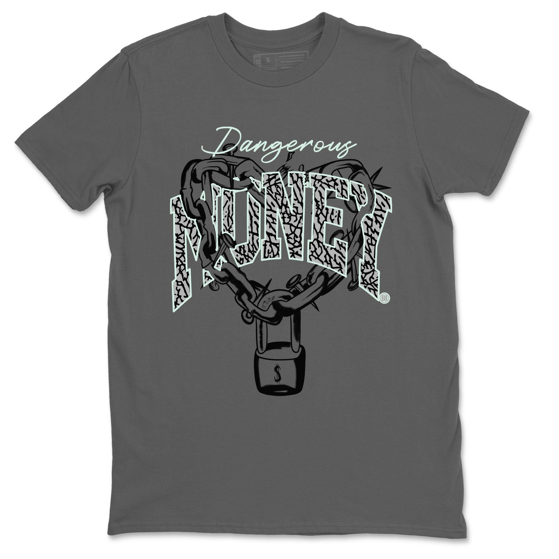 3s Green Glow shirt to match jordans Dangerous Money sneaker tees Air Jordan 3 Retro Green Glow SNRT Sneaker Release Tees unisex cotton Cool Grey 2 crew neck shirt
