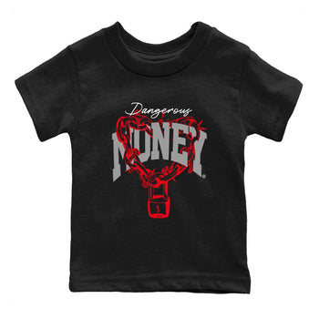 4s Bred Reimagined shirt to match jordans Dangerous Money sneaker tees Air Jordan 4 Bred Reimagined SNRT Sneaker Release Tees Streetwear baby toddler Black 2 cotton Shirt