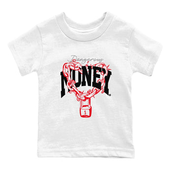 4s Bred Reimagined shirt to match jordans Dangerous Money sneaker tees Air Jordan 4 Bred Reimagined SNRT Sneaker Release Tees Streetwear baby toddler White 2 cotton Shirt