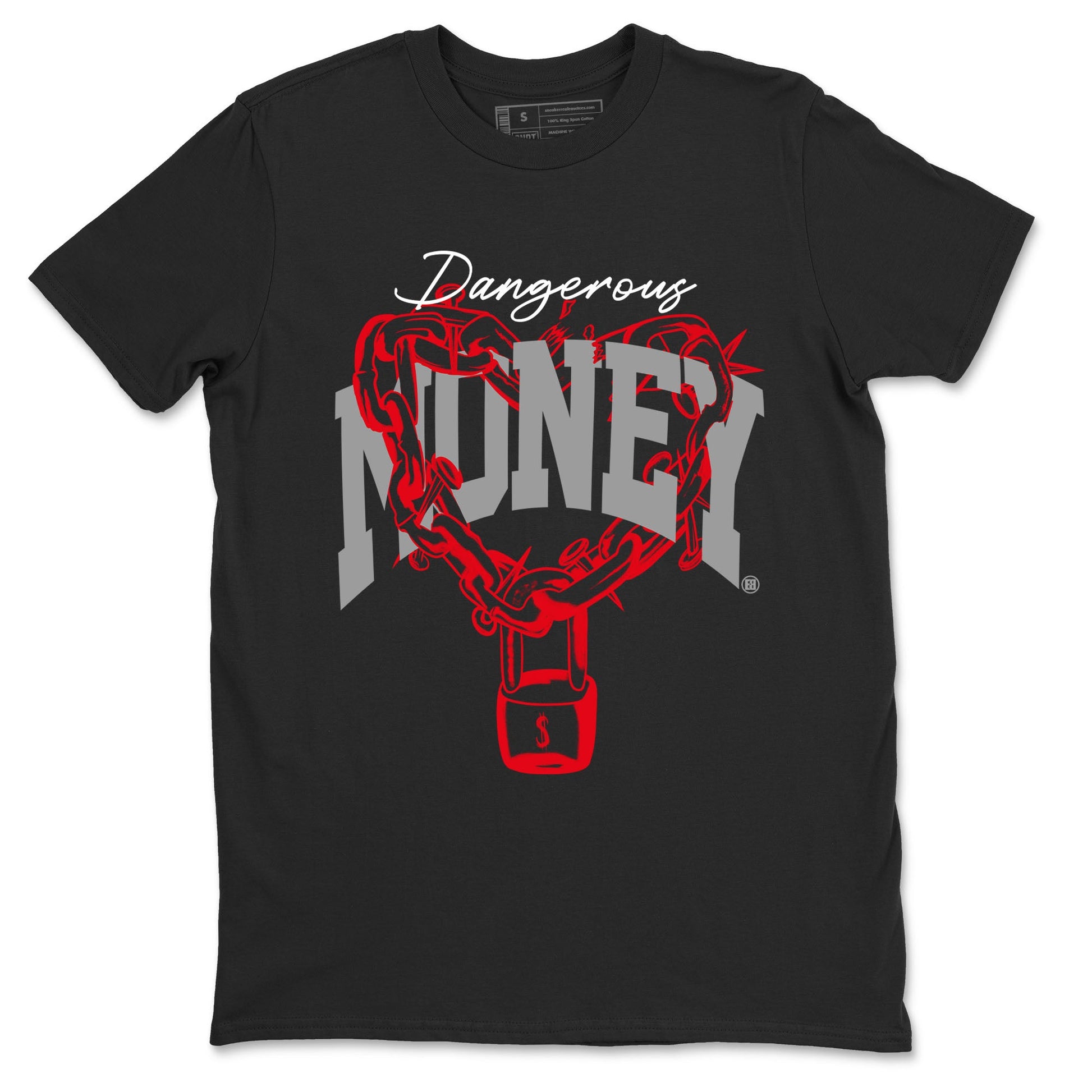 4s Bred Reimagined shirt to match jordans Dangerous Money sneaker tees Air Jordan 4 Bred Reimagined SNRT Sneaker Release Tees Streetwear unisex cotton Black 2 crew neck shirt