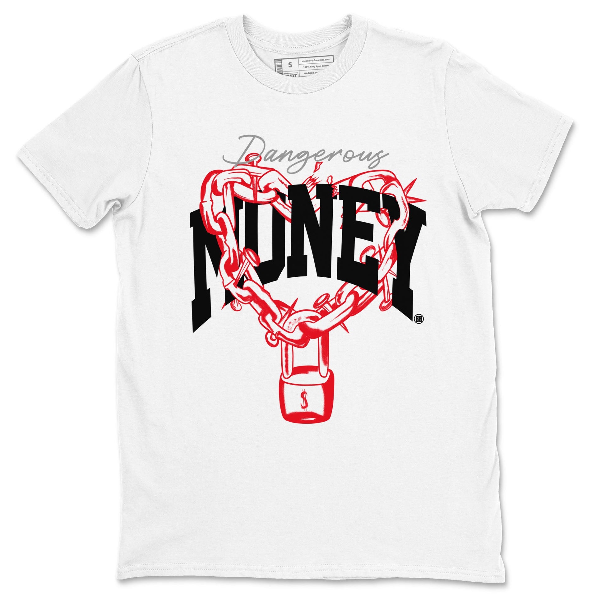 4s Bred Reimagined shirt to match jordans Dangerous Money sneaker tees Air Jordan 4 Bred Reimagined SNRT Sneaker Release Tees Streetwear unisex cotton White 2 crew neck shirt