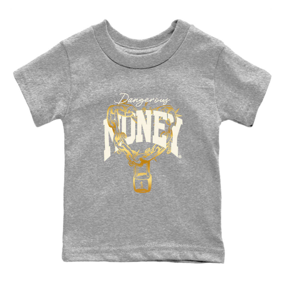 4s Sail shirt to match jordans Dangerous Money sneaker tees Air Jordan 4 Sail SNRT sneaker release tees baby toddler Heather Grey 2 cotton Shirt