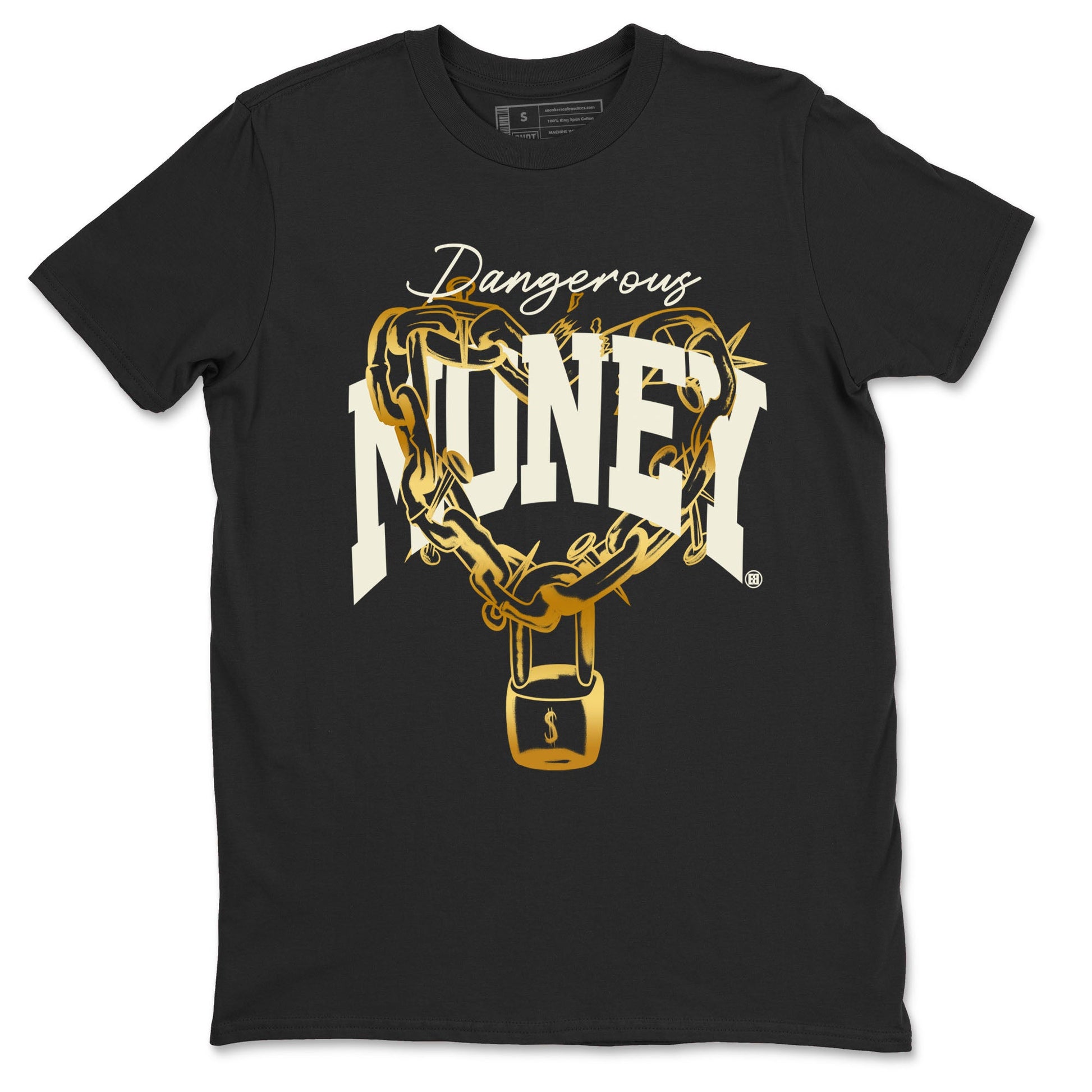 4s Sail shirt to match jordans Dangerous Money sneaker tees Air Jordan 4 Sail SNRT Sneaker Release Tees unisex cotton Black 2 crew neck shirt