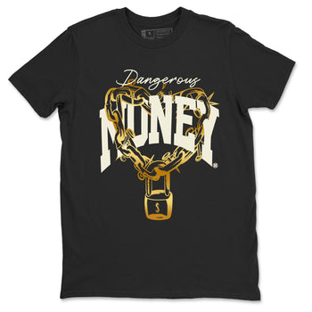 4s Sail shirt to match jordans Dangerous Money sneaker tees Air Jordan 4 Sail SNRT Sneaker Release Tees unisex cotton Black 2 crew neck shirt