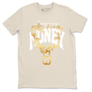 4s Sail shirt to match jordans Dangerous Money sneaker tees Air Jordan 4 Sail SNRT Sneaker Release Tees unisex cotton Natural 2 crew neck shirt