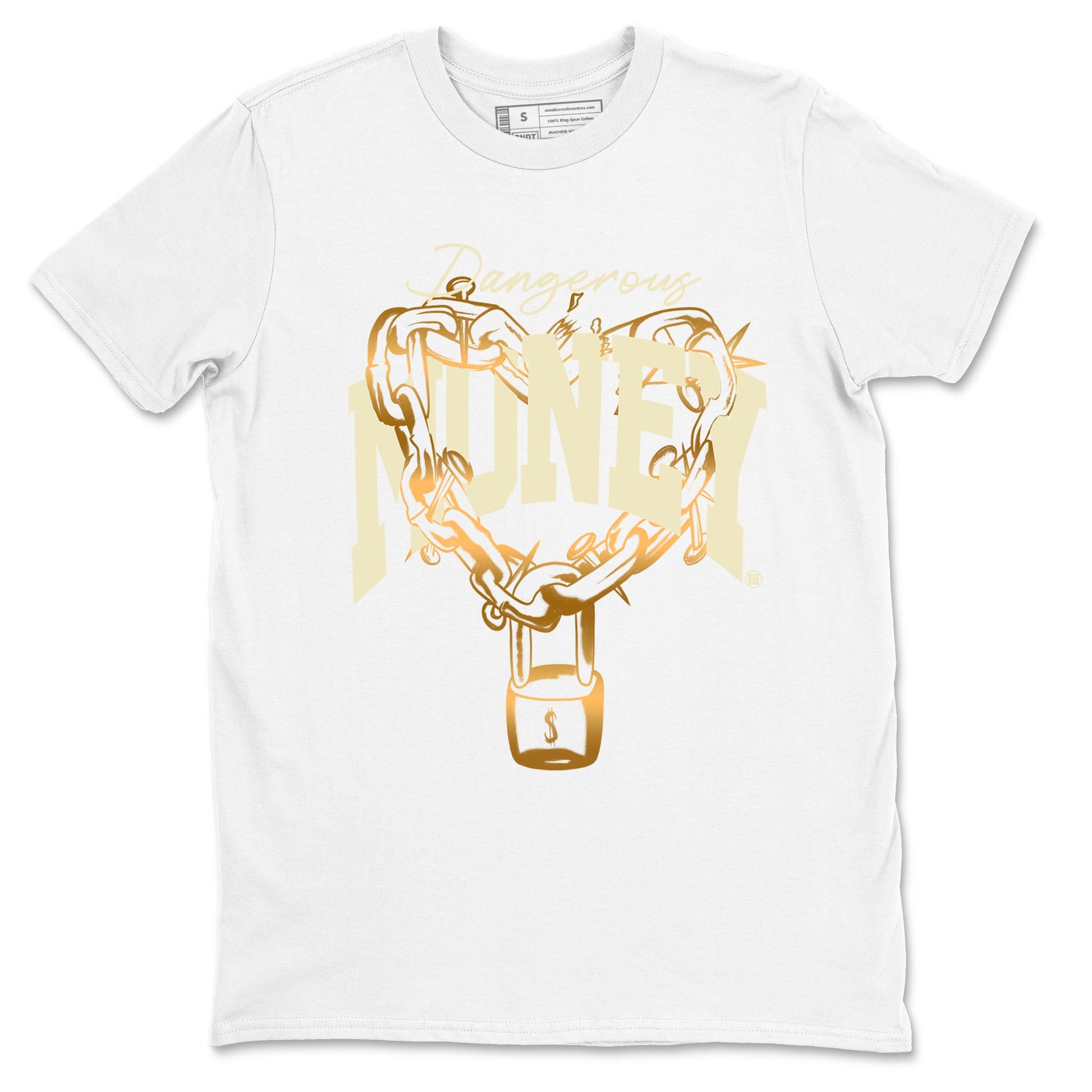 4s Sail shirt to match jordans Dangerous Money sneaker tees Air Jordan 4 Sail SNRT Sneaker Release Tees unisex cotton White 2 crew neck shirt