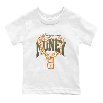 5s Olive shirt to match jordans Dangerous Money sneaker tees Air Jordan 5 Olive SNRT Sneaker Release Tees Streetwear baby toddler White 2 cotton Shirt