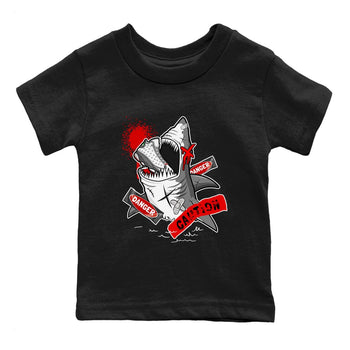 Wolf Grey 13 shirt to match jordans Dangerous Shark sneaker tees Air Jordan 13 Wolf Grey SNRT Sneaker Release Tees Baby Toddler Black 2 T-Shirt