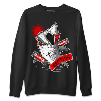 Wolf Grey 13 shirt to match jordans Dangerous Shark sneaker tees Air Jordan 13 Wolf Grey SNRT Sneaker Release Tees Unisex Black 2 T-Shirt