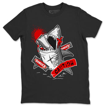Wolf Grey 13 shirt to match jordans Dangerous Shark sneaker tees Air Jordan 13 Wolf Grey SNRT Sneaker Release Tees Unisex Black 2 T-Shirt