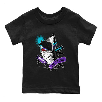 Aqua 6s shirt to match jordans Dangerous Shark sneaker tees Air Jordan 6 Aqua SNRT Sneaker Release Tees Baby Toddler Black 2 T-Shirt