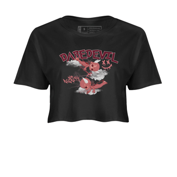 Dunk Low Valentines Day shirt to match jordans Dare Devil sneaker tees Special Valentine's Day Couple Shirt Dunk Valentine's Day 2024 SNRT Sneaker Tees Sneaker Matching Shirt Black 2 Crop T-Shirt