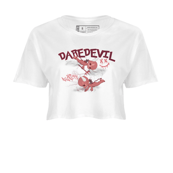 Dunk Low Valentines Day shirt to match jordans Dare Devil sneaker tees Special Valentine's Day Couple Shirt Dunk Valentine's Day 2024 SNRT Sneaker Tees Sneaker Matching Shirt White 2 Crop T-Shirt