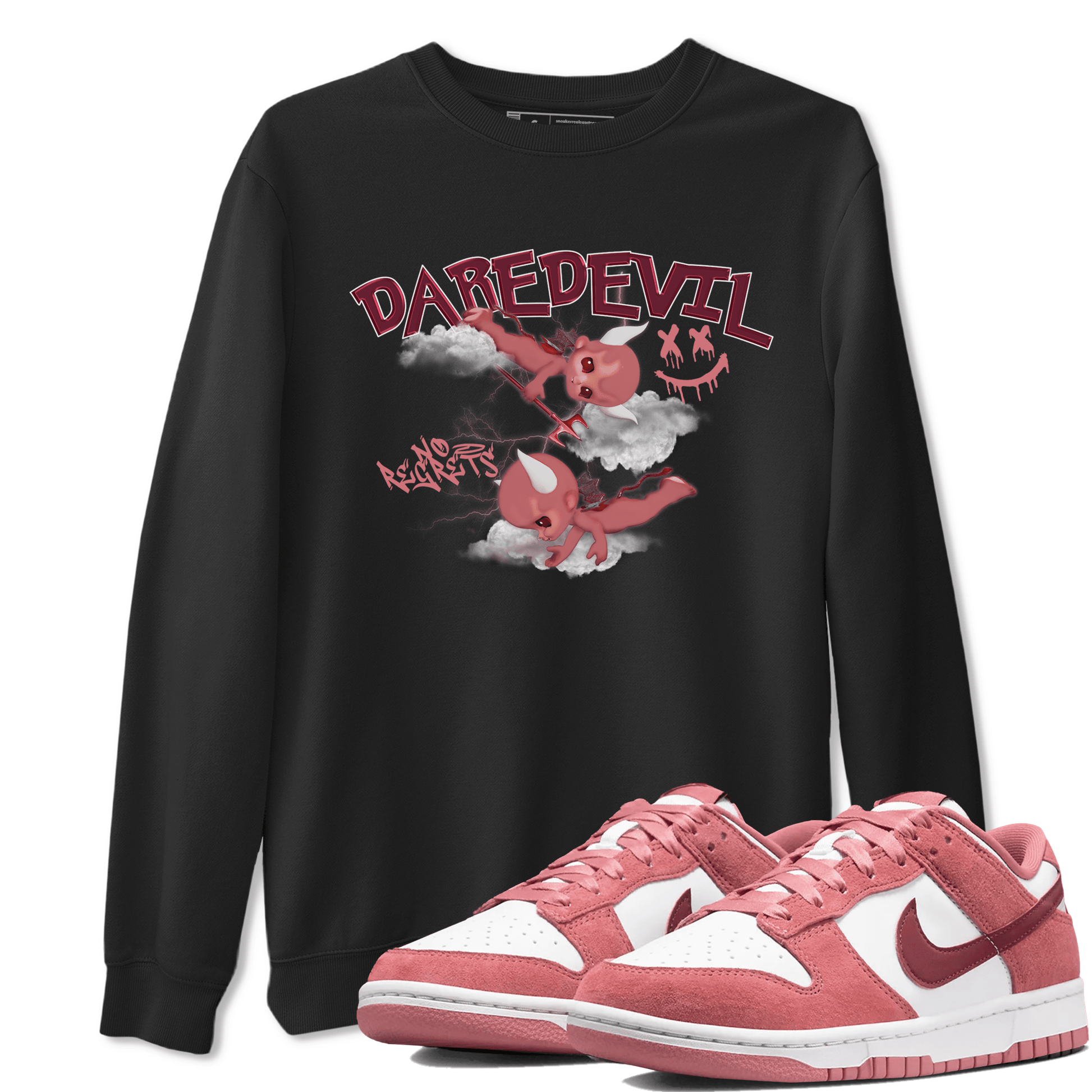 Dunk Low Valentine's Day shirt to match jordans Dare Devil sneaker tees Special Valentine's Day Couple Shirt Dunk Valentine's Day 2024 SNRT Sneaker Tees Sneaker Matching Shirt Unisex Black 1 T-Shirt