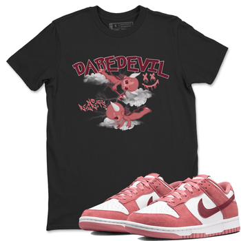 Dunk Low Valentine's Day shirt to match jordans Dare Devil sneaker tees Special Valentine's Day Couple Shirt Dunk Valentine's Day 2024 SNRT Sneaker Tees Sneaker Matching Shirt Unisex Black 1 T-Shirt