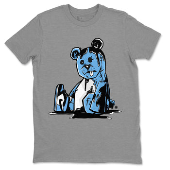 Air Jordan 1 Retro High OG UNC Toe Shirt to match Jordans Dark Bear Sneaker Tees Air Jordan 1 Retro UNC Toe Shirts Crew Neck T-Shirts Heather Grey 2
