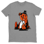 Air Jordan 12 Brilliant Orange Sneaker Match Tees Dark Bear Sneaker Tees Air Jordan 12 WMNS Brilliant Orange Tees Unisex Shirts Heather Grey 2