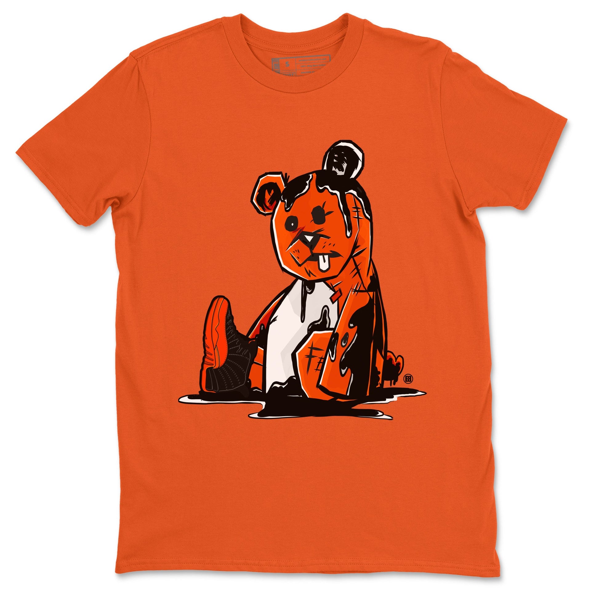 Air Jordan 12 Brilliant Orange Sneaker Match Tees Dark Bear Sneaker Tees Air Jordan 12 WMNS Brilliant Orange Tees Unisex Shirts Orange 2