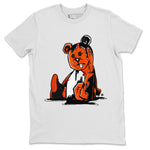 Air Jordan 12 Brilliant Orange Sneaker Match Tees Dark Bear Sneaker Tees Air Jordan 12 WMNS Brilliant Orange Tees Unisex Shirts White 2