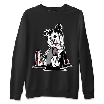 Air Jordan 4 Red Cement Sneaker Match Tees Dark Bear Sneaker Tees Air Jordan 4 Retro Red Cement SNRT Sneaker Release Tees Unisex Shirts Black 2