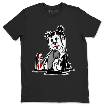 Air Jordan 4 Red Cement Sneaker Match Tees Dark Bear Sneaker Tees Air Jordan 4 Retro Red Cement SNRT Sneaker Release Tees Unisex Shirts Black 2