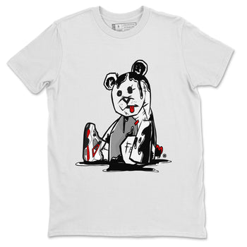 Air Jordan 4 Red Cement Sneaker Match Tees Dark Bear Sneaker Tees Air Jordan 4 Retro Red Cement SNRT Sneaker Release Tees Unisex Shirts White 2