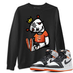Jordan 1 Electro Orange Sneaker Match Tees Dead Dolls Sneaker Tees Jordan 1 Electro Orange Sneaker Release Tees Unisex Shirts