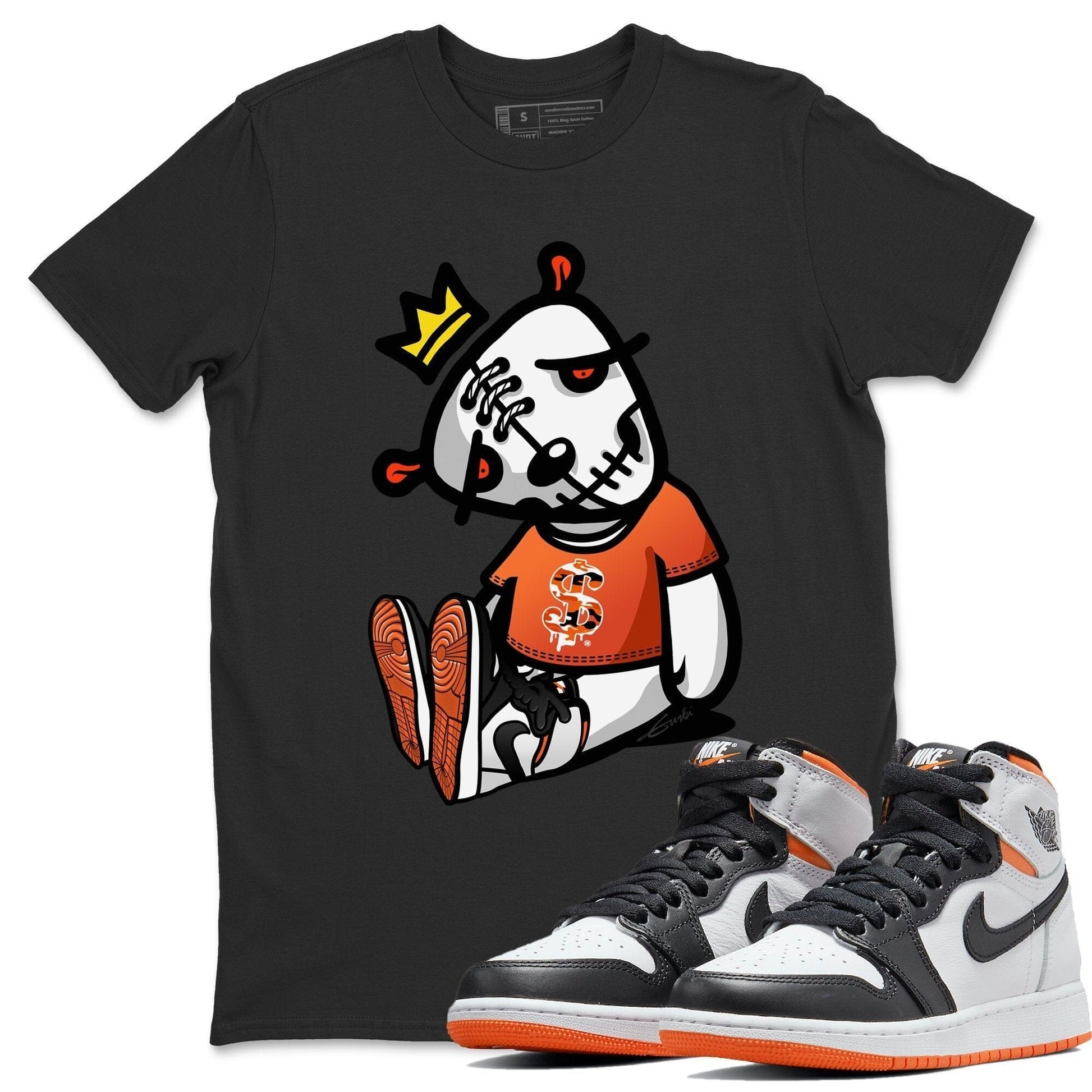 Jordan 1 Electro Orange Sneaker Match Tees Dead Dolls Sneaker Tees Jordan 1 Electro Orange Sneaker Release Tees Unisex Shirts