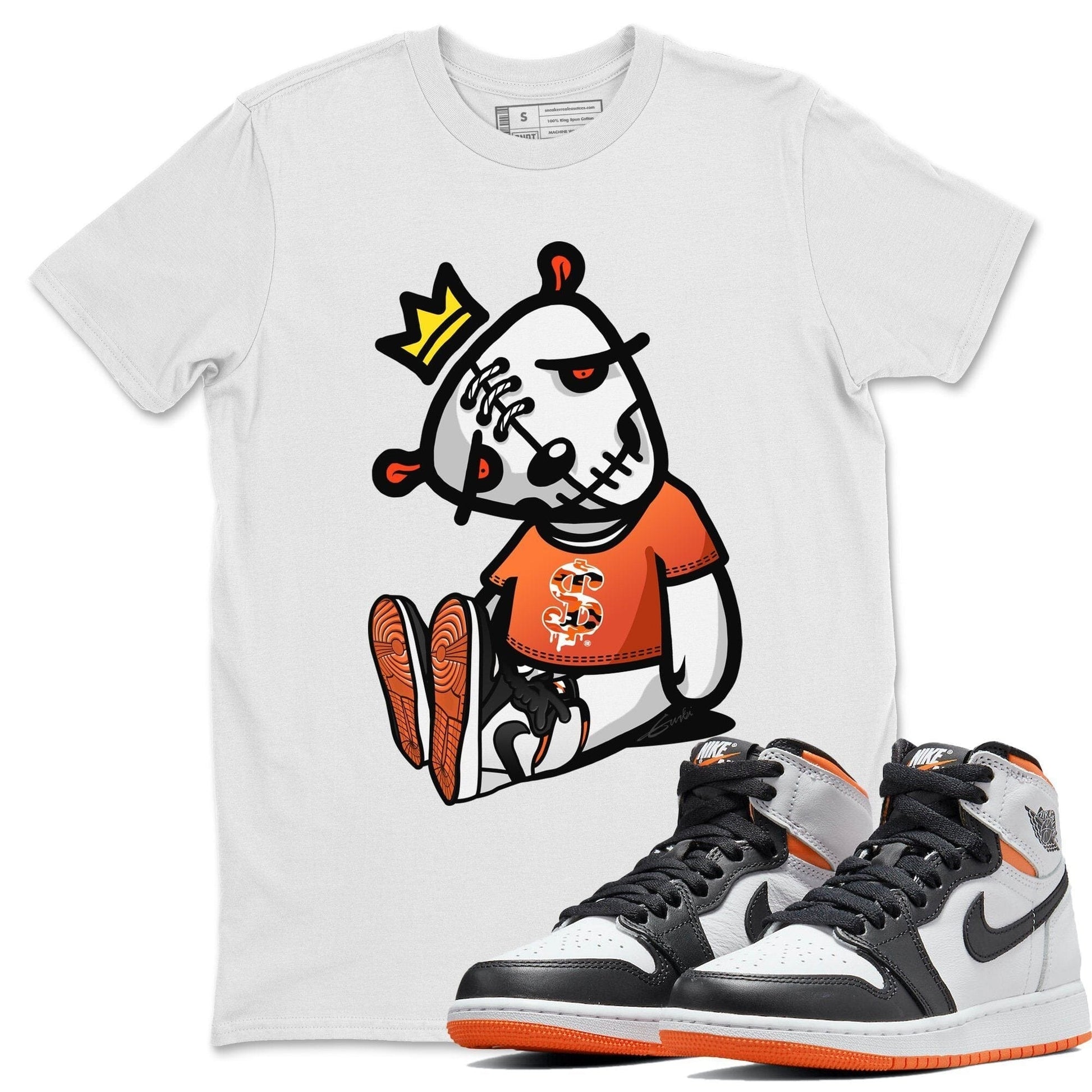 Jordan 1 Electro Orange Sneaker Match Tees Dead Dolls Sneaker Tees Jordan 1 Electro Orange Sneaker Release Tees Unisex Shirts