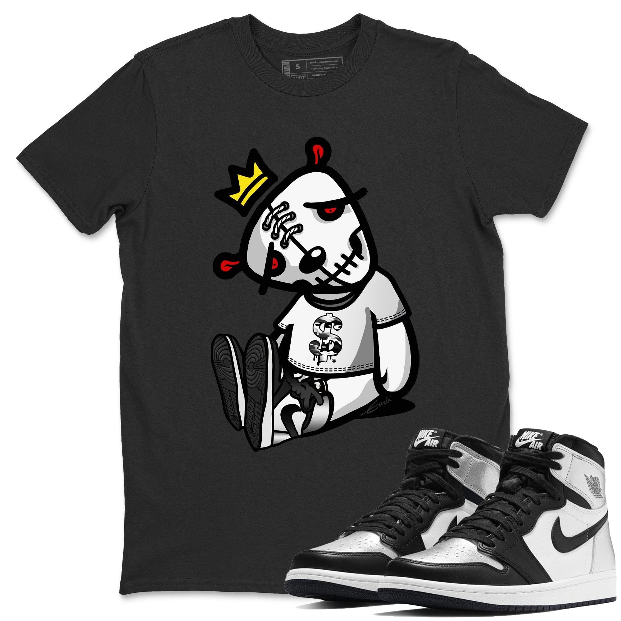 Jordan 1 Silver Toe Sneaker Match Tees Dead Dolls Sneaker Tees Jordan 1 Silver Toe Sneaker Release Tees Unisex Shirts