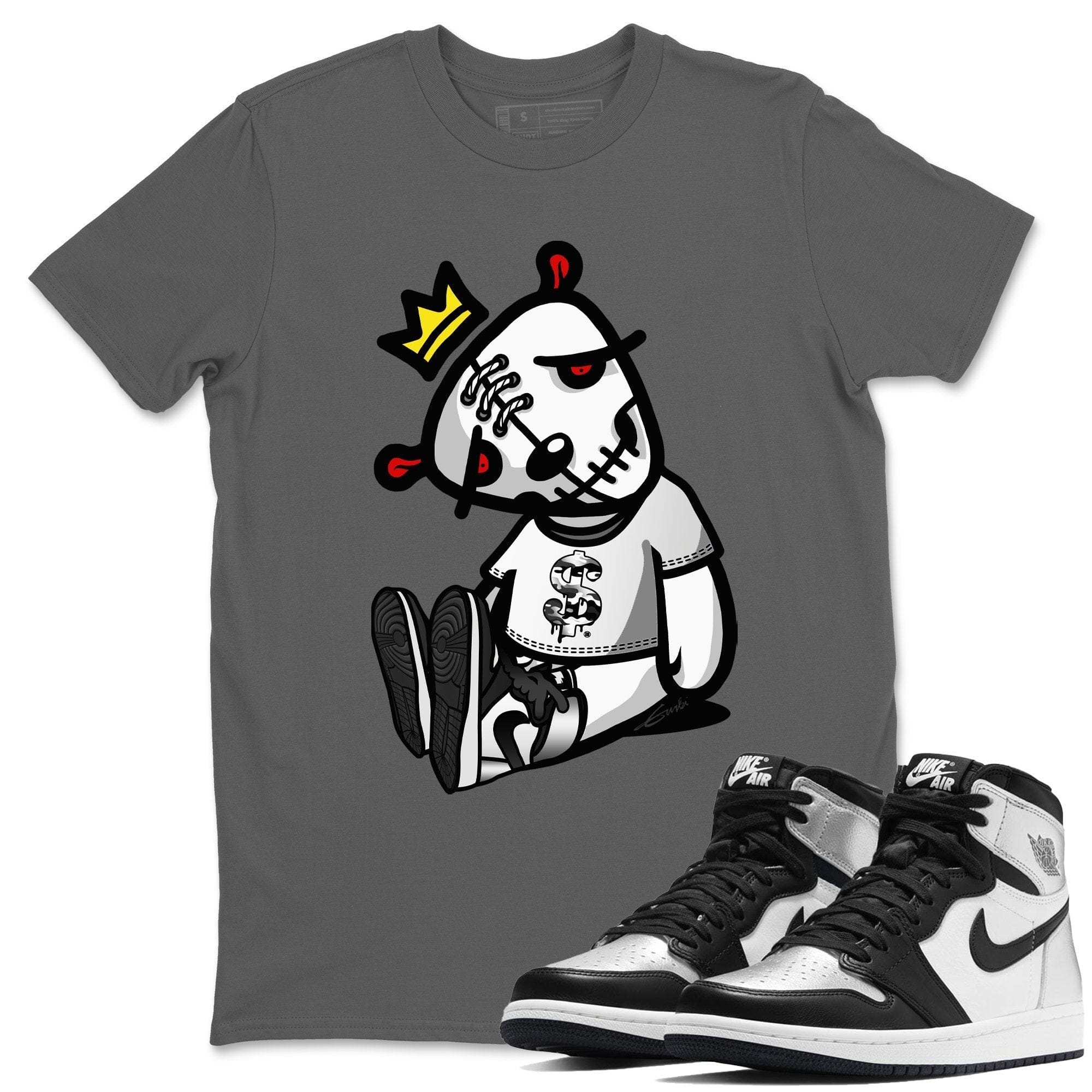 Jordan 1 Silver Toe Sneaker Match Tees Dead Dolls Sneaker Tees Jordan 1 Silver Toe Sneaker Release Tees Unisex Shirts