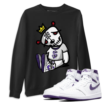 Jordan 1 WMNS Court Purple Sneaker Match Tees Dead Dolls Sneaker Tees Jordan 1 WMNS Court Purple Sneaker Release Tees Unisex Shirts