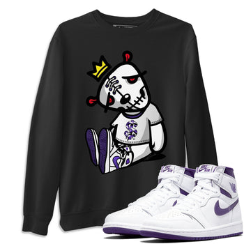 Jordan 1 WMNS Court Purple Sneaker Match Tees Dead Dolls Sneaker Tees Jordan 1 WMNS Court Purple Sneaker Release Tees Unisex Shirts