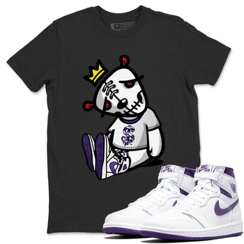Jordan 1 WMNS Court Purple Sneaker Match Tees Dead Dolls Sneaker Tees Jordan 1 WMNS Court Purple Sneaker Release Tees Unisex Shirts