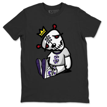 Jordan 1 WMNS Court Purple Sneaker Match Tees Dead Dolls Sneaker Tees Jordan 1 WMNS Court Purple Sneaker Release Tees Unisex Shirts