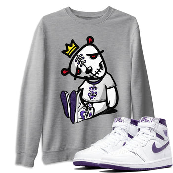 Jordan 1 WMNS Court Purple Sneaker Match Tees Dead Dolls Sneaker Tees Jordan 1 WMNS Court Purple Sneaker Release Tees Unisex Shirts