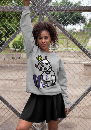 Jordan 1 WMNS Court Purple Sneaker Match Tees Dead Dolls Sneaker Tees Jordan 1 WMNS Court Purple Sneaker Release Tees Unisex Shirts