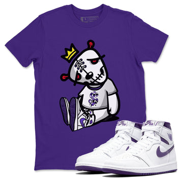 Jordan 1 WMNS Court Purple Sneaker Match Tees Dead Dolls Sneaker Tees Jordan 1 WMNS Court Purple Sneaker Release Tees Unisex Shirts