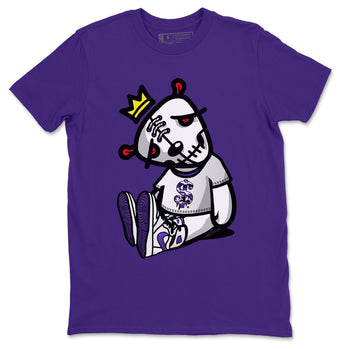 Jordan 1 WMNS Court Purple Sneaker Match Tees Dead Dolls Sneaker Tees Jordan 1 WMNS Court Purple Sneaker Release Tees Unisex Shirts
